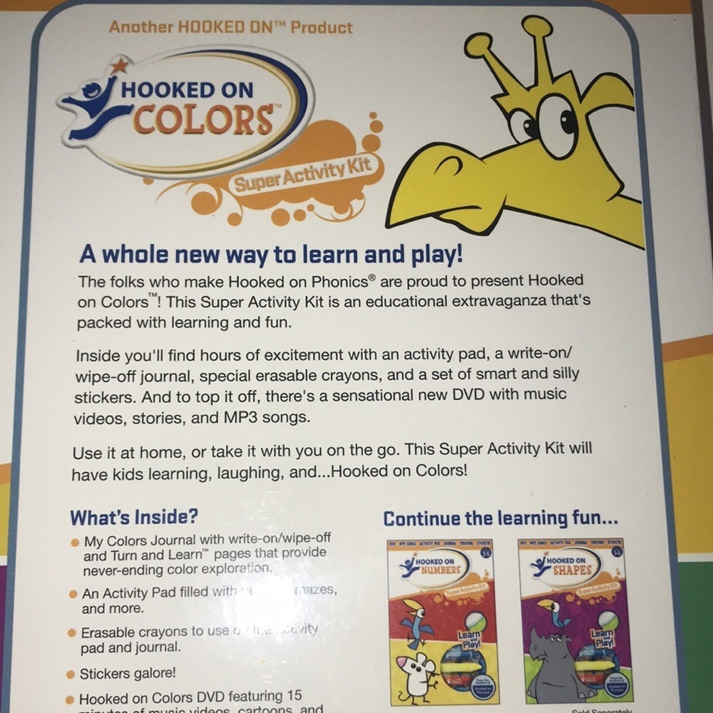 NIB Set/3 Colors, Shapes, & Numbers Activity Set - Picture 8 of 16